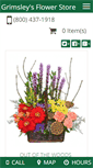 Mobile Screenshot of grimsleysflowerstore.com